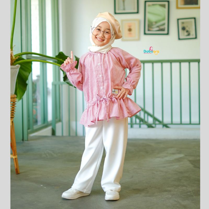 Baju Anak Perempuan/Alesha One Set by Babyara/Setelan baju anak perempuan/fashion baju kekinian