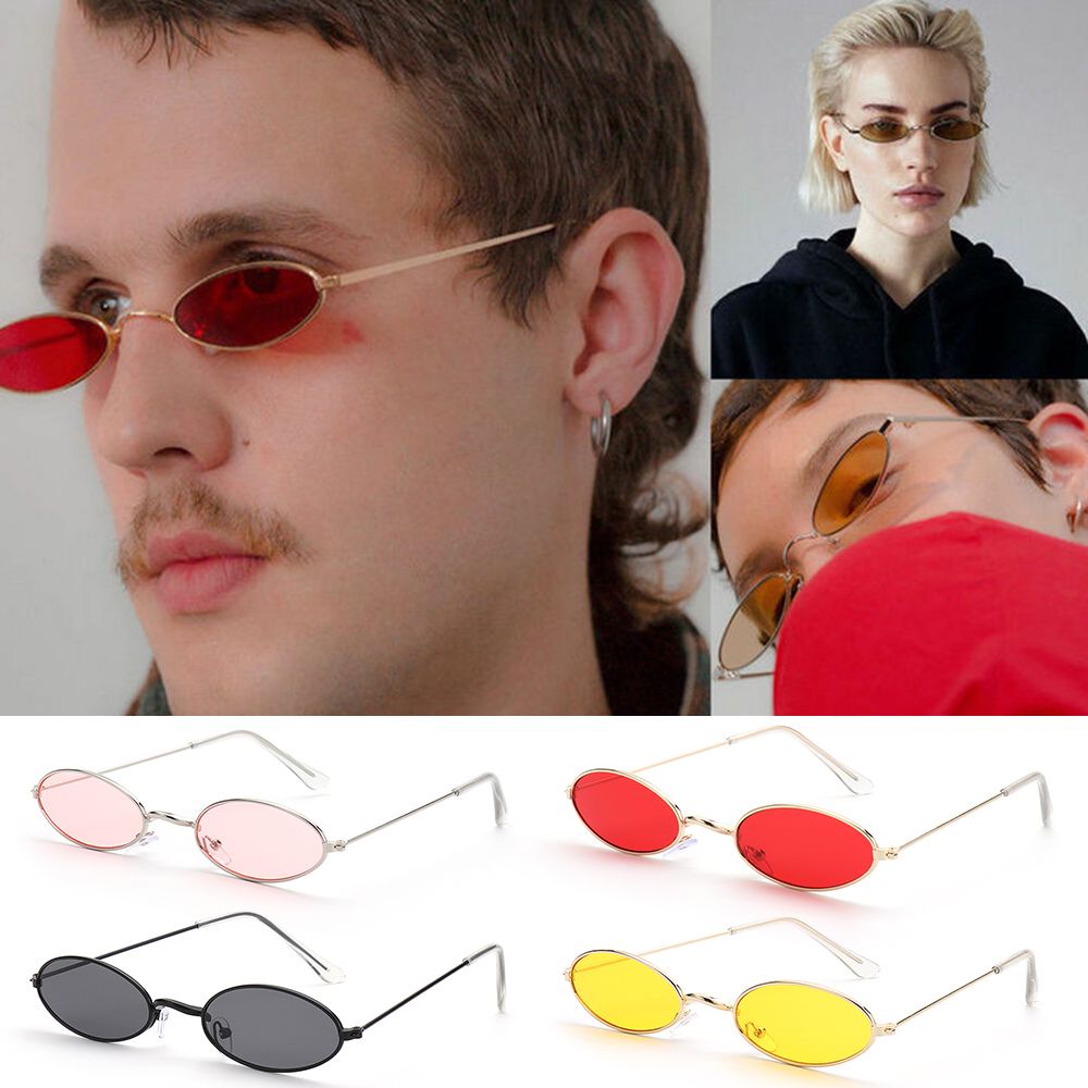 TOP Retro Vintage Shades Accessories Sun Glasses Oval Sunglasses Men and Women Fashion Design Small Frame Summer Eyeglasses