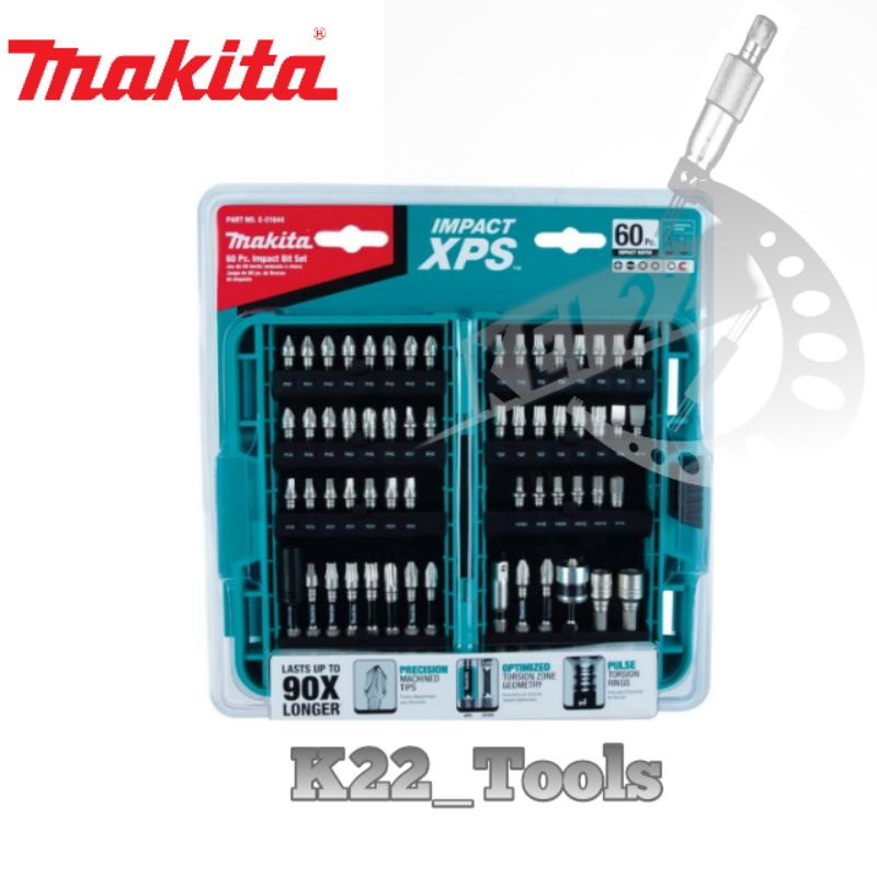 MAKITA E-01644 60 PIECE IMPACT XPS / IMPACT BIT SET MAKITA 60 PCS