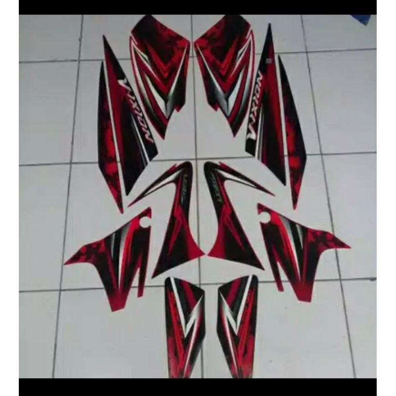 list striping yamaha Vixion 2008/2009 merah