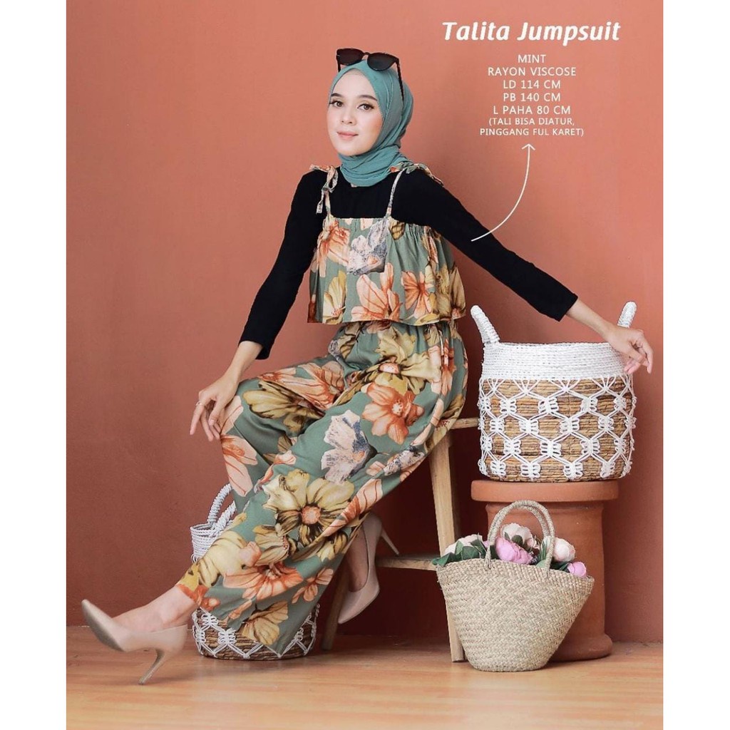 LETHA PEPY TEAMO JUMPSUIT PREMIUM RAYON ORIGINAL100%