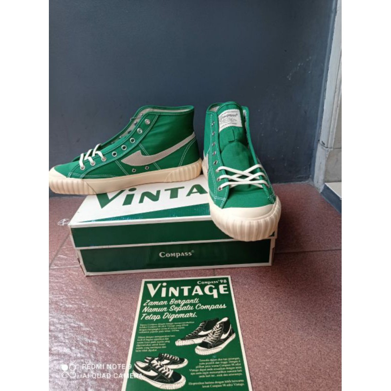 Sepatu Compass Vintage Hi Green