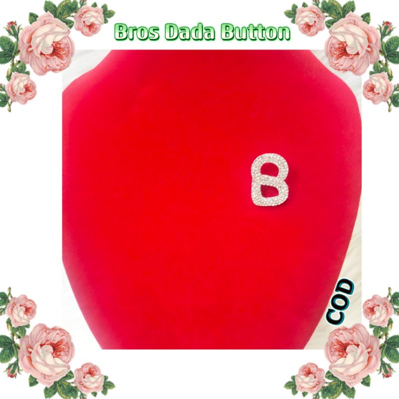 Bros Dada/Bahu Button Branded Hijab Asesoris Jilbab Mewah Murah Premium Bros