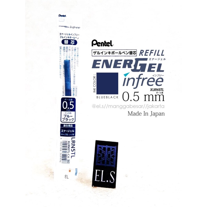 

Segera Miliki Pentel Energel Infree 0.5 Blueblack Refill Berkualitas