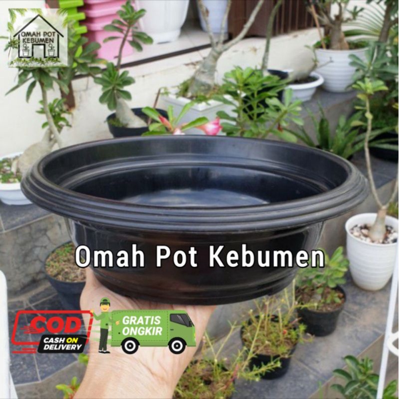POT BONSAI PLASTIK CEPER DIAMETER 25CM
