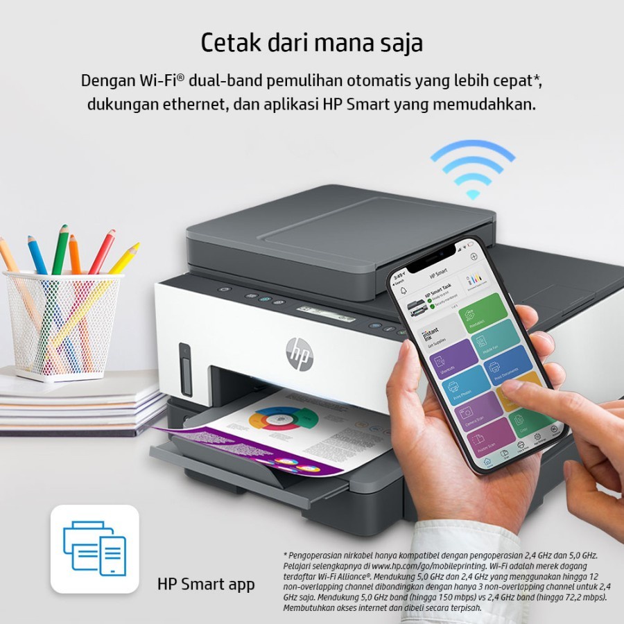 HP Smart Tank 750 All in One Printer Print Scan Copy Duplex Wifi ADF