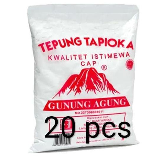 

vikriyansatyaveta5694 Tepung Tapioka cap Gunung Agung 500gr per dus TERLARIS TERPERCAYA ORIGINAL