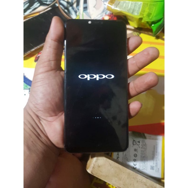 LCD oppo a3s ori plus frame dan backdoor