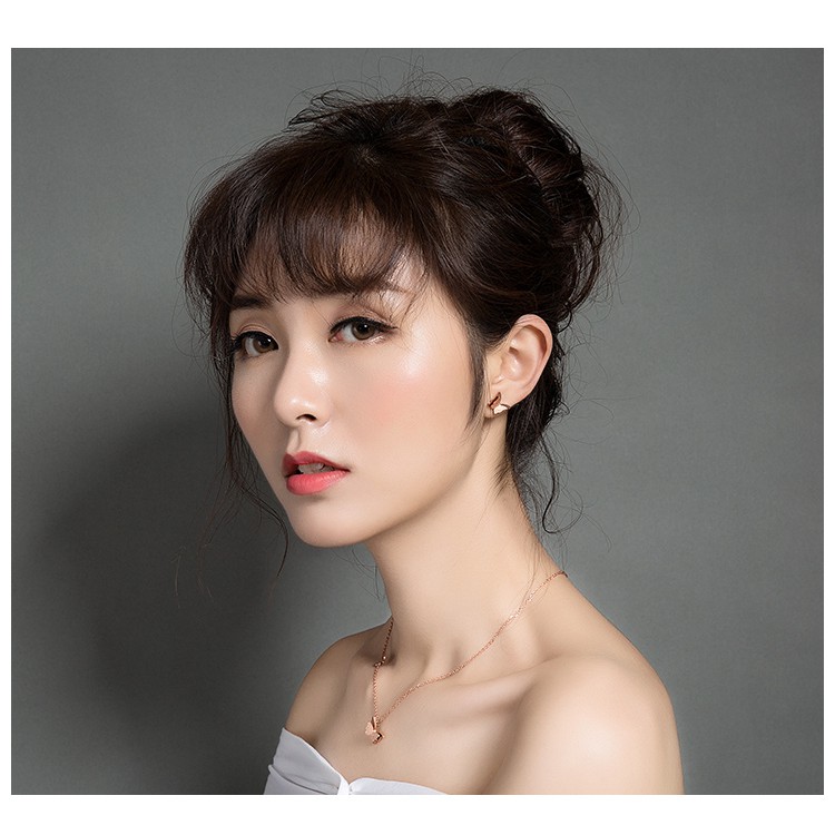OLEVS Anting wanita Tusuk Stud earring Pola Kupu-kupu Warna  Rose Gold Gaya Chic Retro Anting-anting-4