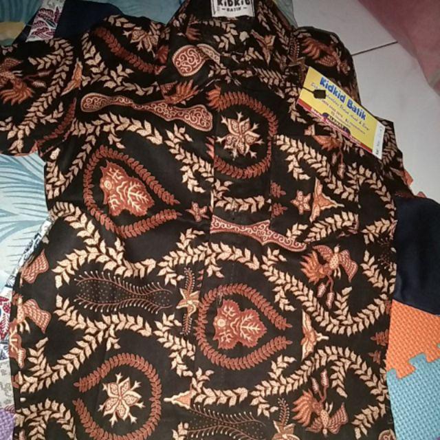 Baju Batik Anak Laki Katun Bagus Usia 2 Tahun Kode Ak-54