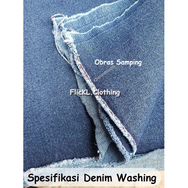 Bahan Kain Jeans Wash Non Stretch Jeans Wash Tidak Melar Denim Washing Jeans Washing Denim Wash Non Stretch Ukuran 1.5 M