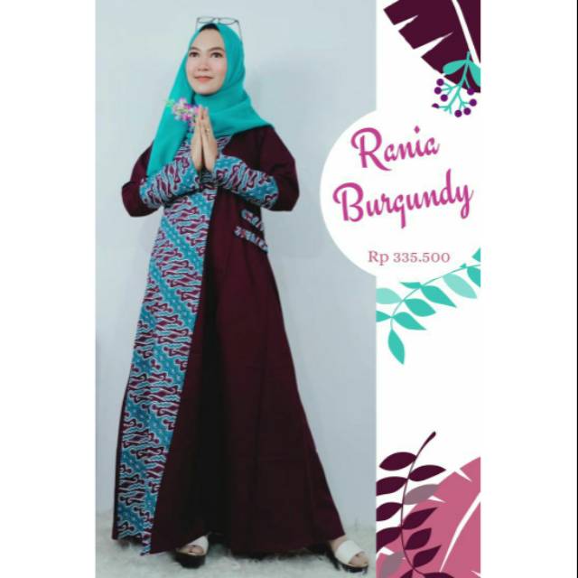 GAMIS AL HALLY RANIA BURGANDY