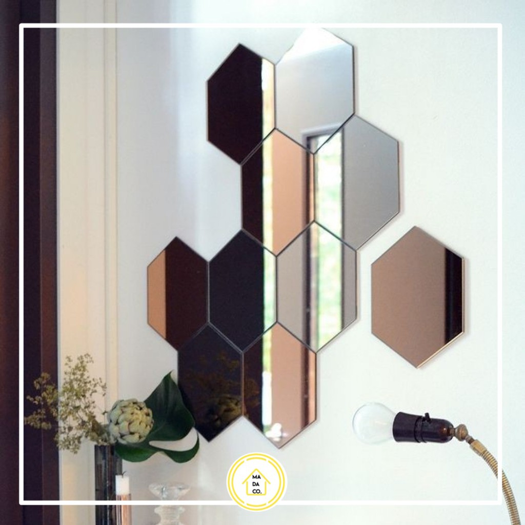 PREMIUM Cemin Hexagonal Kaca Hexagonal Kaca Estetik Aesthetic TIKTOK HITS Min 5 Pcs Shopee Indonesia