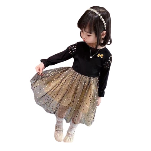 HappyOliver DRESS MARILLYN STARS EBV Baju Dress Anak Perempuan Import/Dress Bayi Perempuan/Gaun Bayi Perempuan/Dress Pesta/Dress Bayi