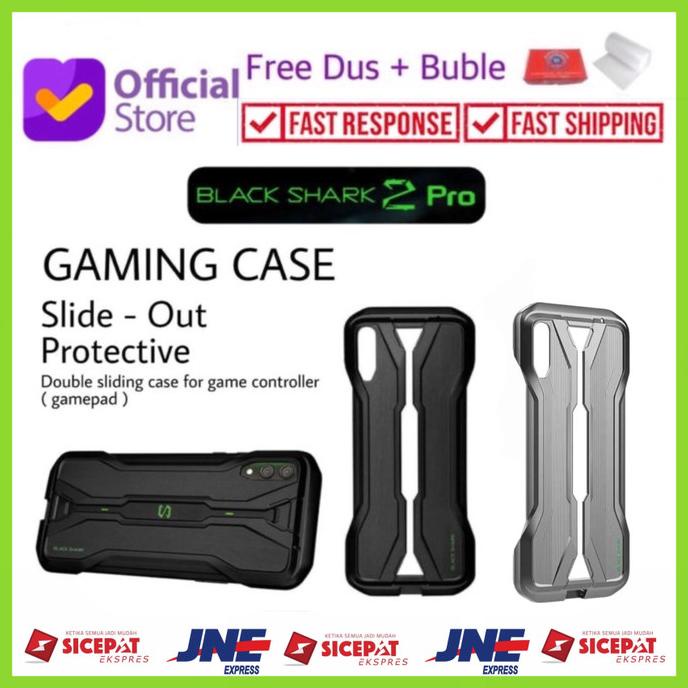 Black Shark 2 Pro - Case Armor Support Dual Gamepad Original - Silver