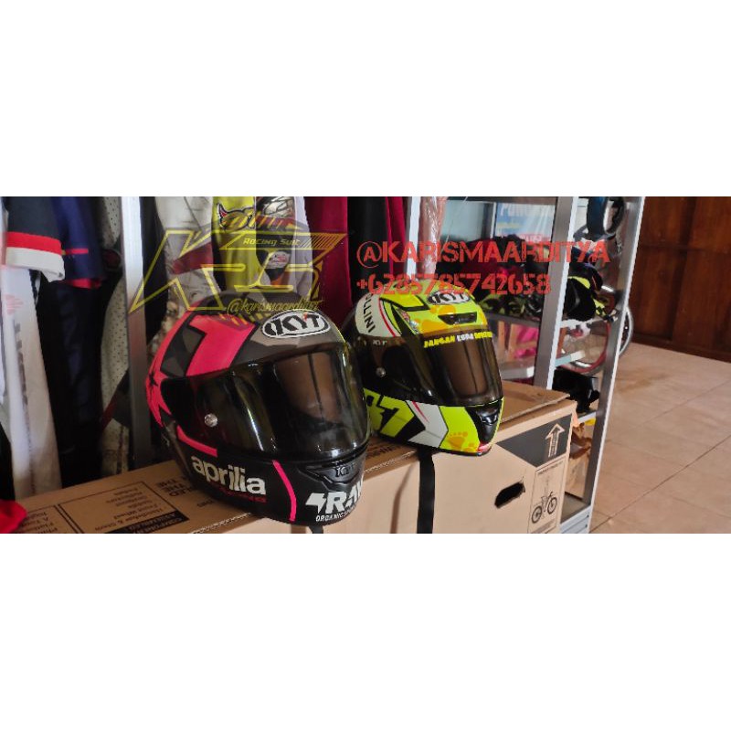 KYT KR 1 KYT NFR ESPARGARO 2019. bukan KYT TT COURSE, AGV, NOLAN, SHOEI, ARAI, NHK, BELL,