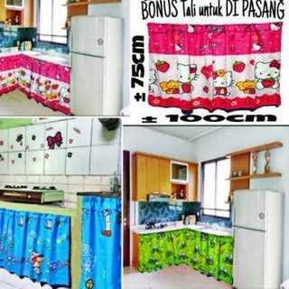 BIG SALE Gorden Hordeng Kolong Meja Dapur Karakter BIG SALE Gorden Hordeng Kolong Meja Dapur Karakter