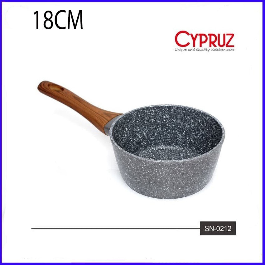 CYPRUZ Sauce Pan Marble Panci Induksi 18 cm ORIGINAL SN-0212
