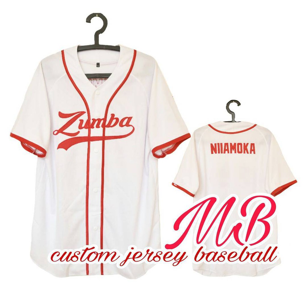 CUSTOM JERSEY BASEBALL Lengan Panjang Shopee Indonesia