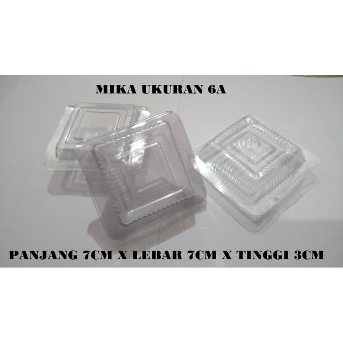 PLASTIK MIKA KEMASAN KUE DAN MAKANAN UKURAN 6 - 6A MAS