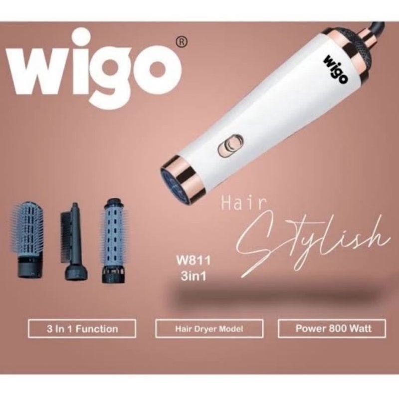 Hairdryer Hair Dryer Wigo W 811 3 in 1 DENGAN SISIR PENGERING RAMBUT ORIGINAL