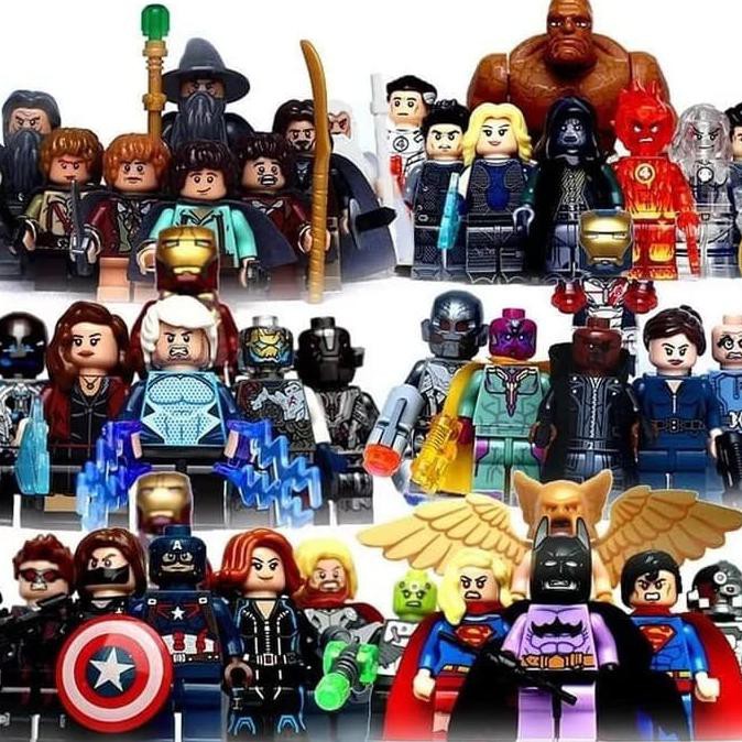 lego avengers minifigures set