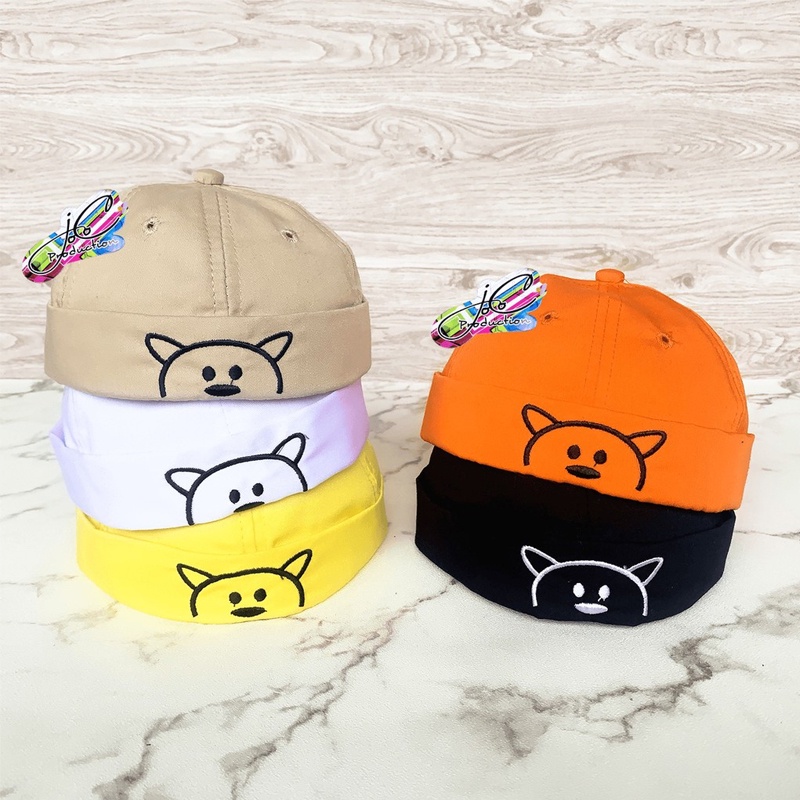 Jocoproduction - Topi Fashion Peci Anak Bayi Laki-laki & Perempuan Motif Bordir Bear Unisex-4