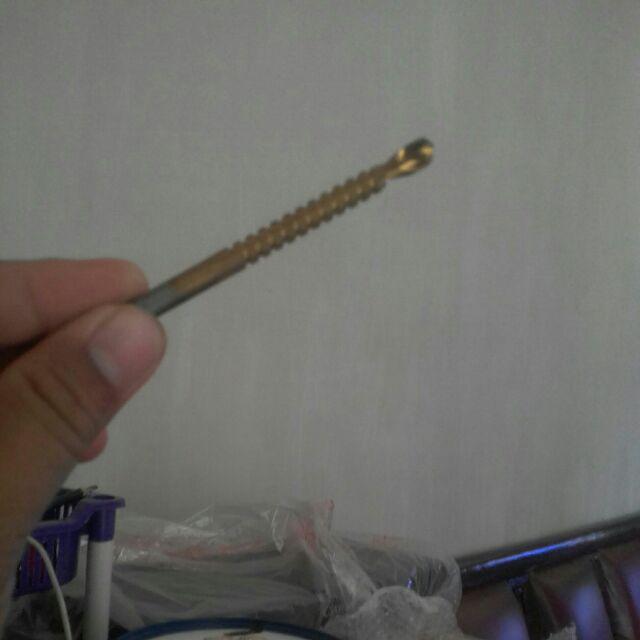 Mata Bor Gergaji 6.5mm Hss Drill Bits Titanium Coated 2 Fungsi Lobang