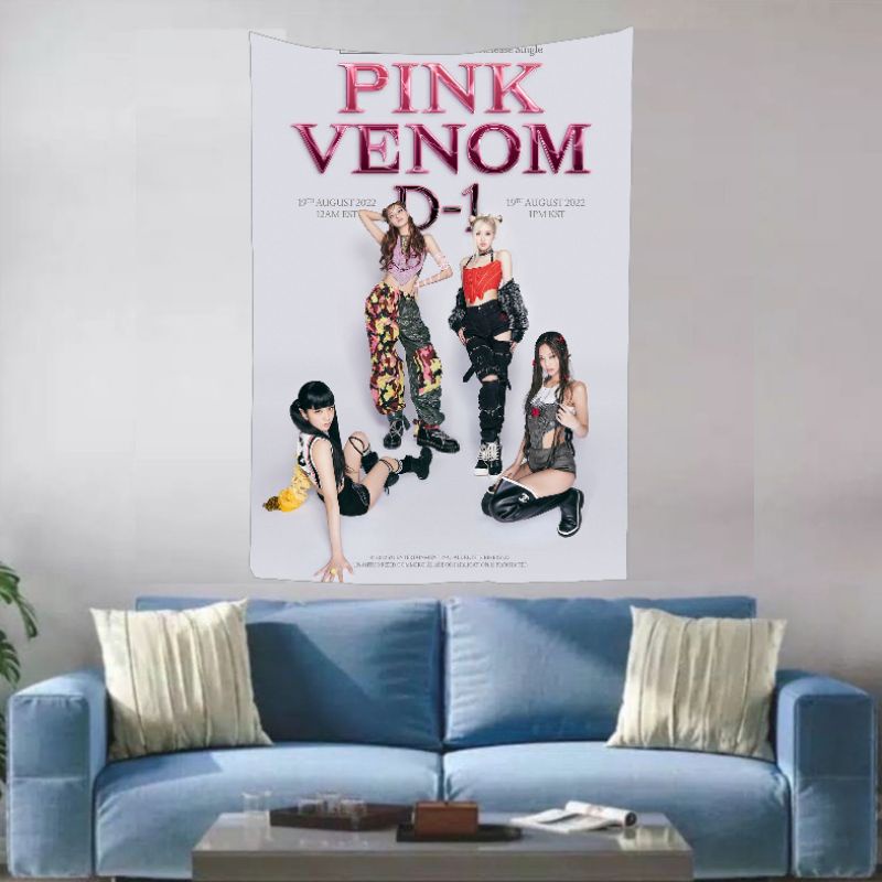 POSTER KAIN BLACKPINK PINK VENOM TERBARU