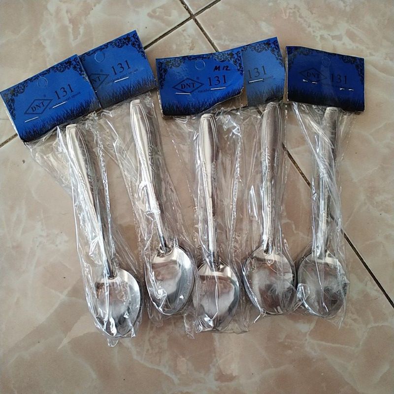 sendok makan stainless steel murah 1 lusin / sendok makan 12pcs