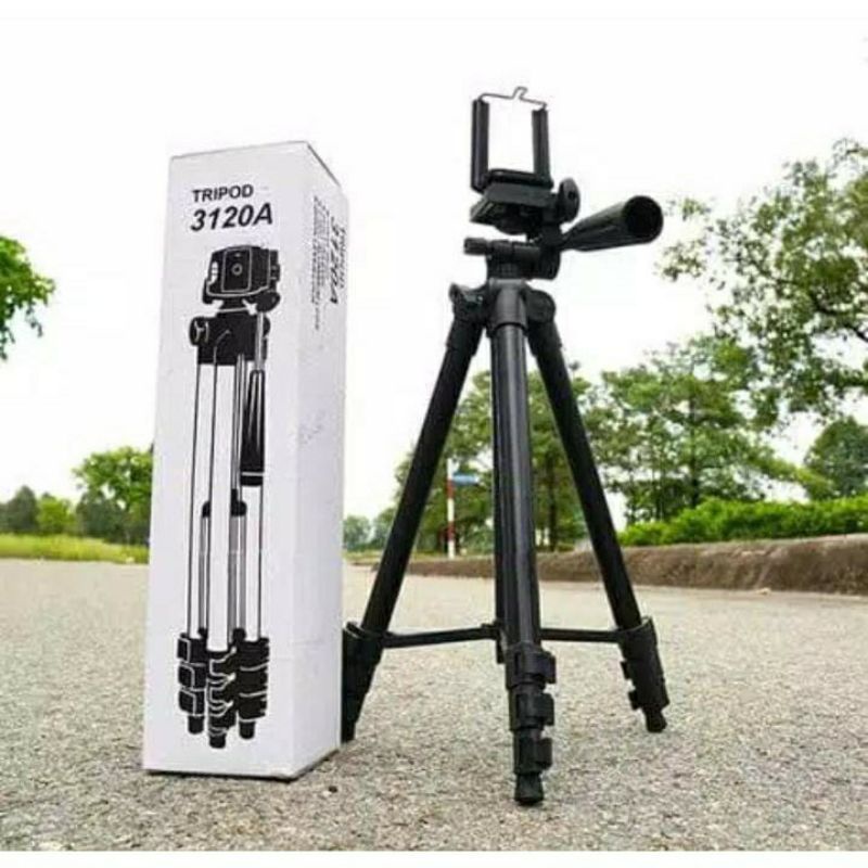 TRIPOD HITAM 3120A BLACK EDITION - Tripod Camera dan hp 1 Meter Free Holder U