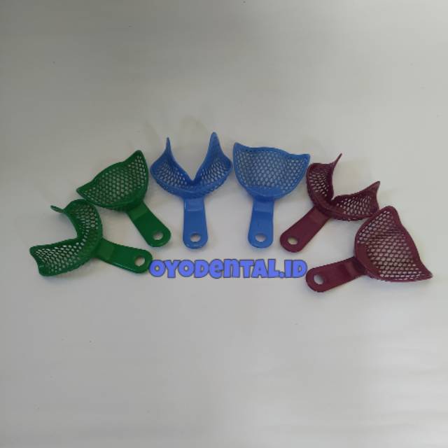 Dental sendok cetak tray edentulous rahang tidak bergigi