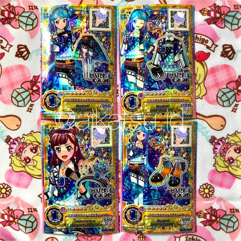 Kartu Aikatsu Friends Premium Material Sapphire Set