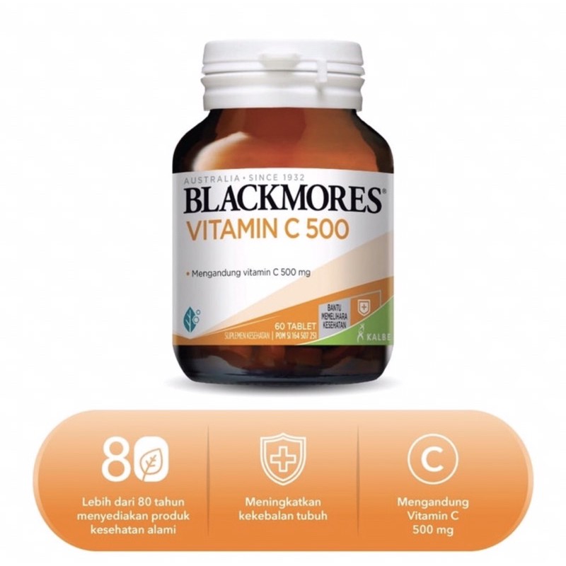 Blackmores vitamin C 500 mg ( meingkatkan daya tahan tubuh )