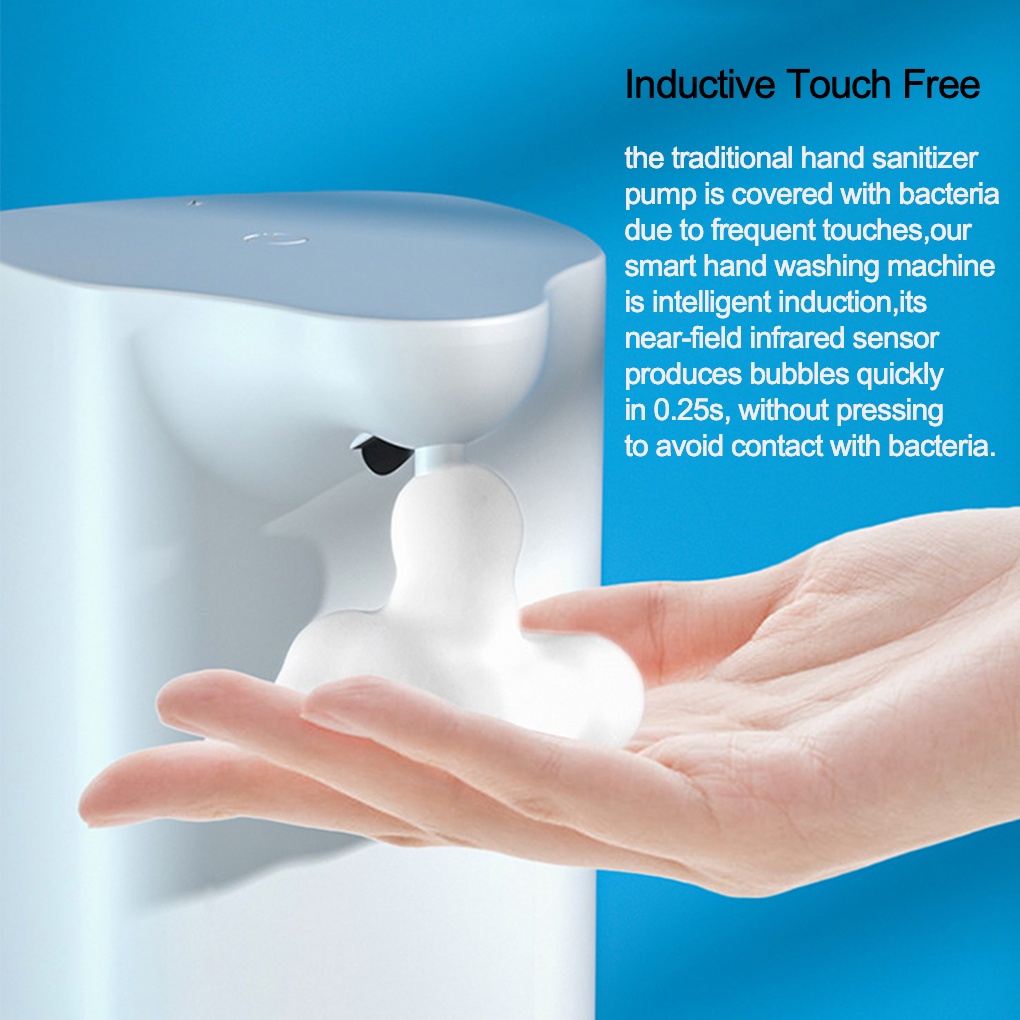 [BISA COD] Dispenser Sabun Otomatis Rechargeable 350ml Sensor Liquid / Hand Sanitizer