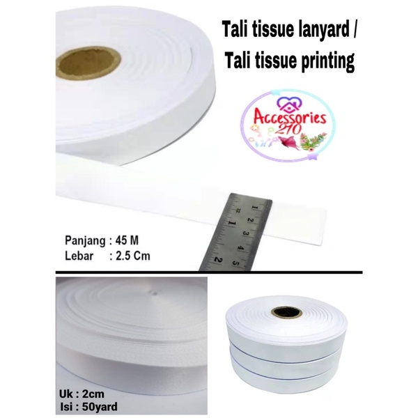 Tali tissue lanyard / tali tissue lanyard printing / roll