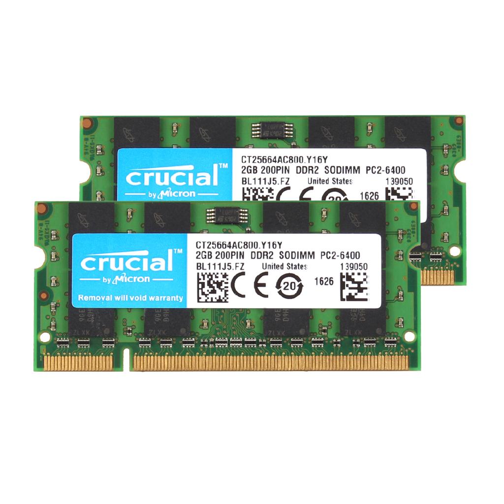 Memori RAM DDR2 4GB (2x 2GB) 2rx8 DDR2 800MHZ 200pin cl6