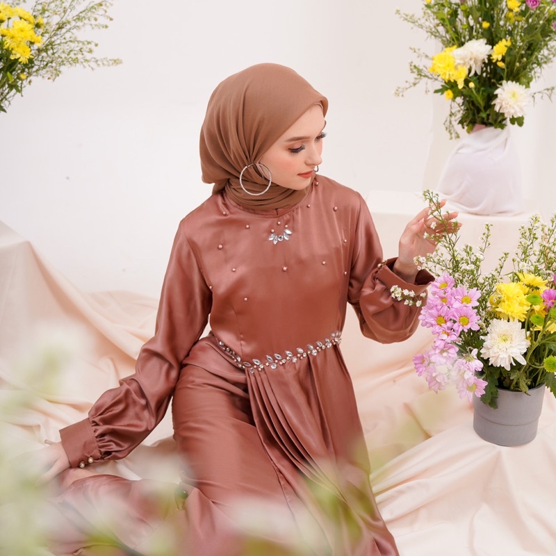 MUSLIMAH FASHION READY- STELLA DRESS/GAMIS/GAUN/KONDANGAN/PESTA