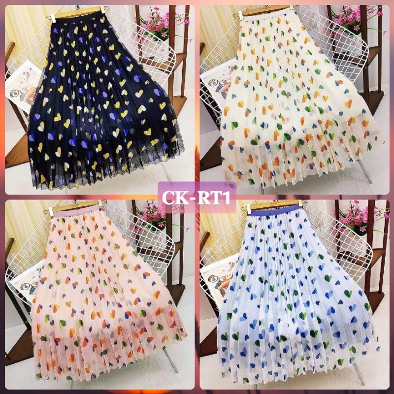 rok tutu panjang import / rok tutu import / maxi skirt import / rok tutu plisket bolak balik  / rok 