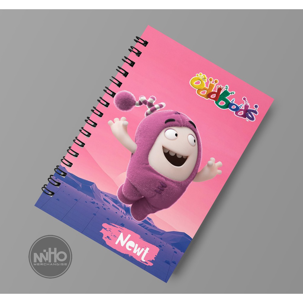 

Notebook oddbods newt / Hardcover / 60 lembar / Bergaris