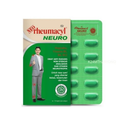 Neo Rheumacyl Neuro isi 10 kaplet untuk sakit pinggang