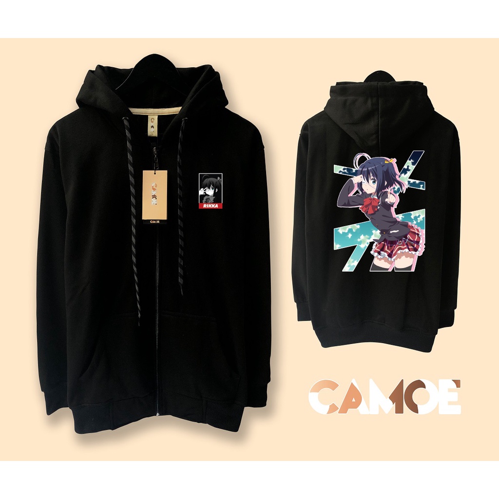 Jaket Hoodie Zipper Anime Rikka takanashi chu 2 chunibyo waifu
