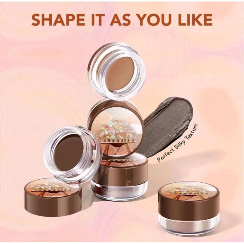 ★ BB ★  Y.O.U Colorland Art Shaping Brow Pomade - Eyebrow Gel Pomade Cream | Alis Waterproof Longwear - YOU