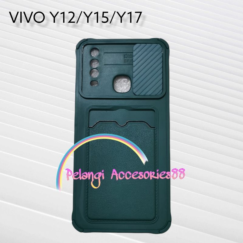 CASE VIVO Y11 / Y12 / Y12i / Y15 / Y17 CASE SOFTCASE SLEDING SLOT CARD WARNA WARNI