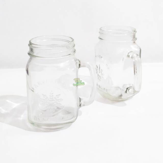 Gelas Cafe Kaca dengan tutup putar