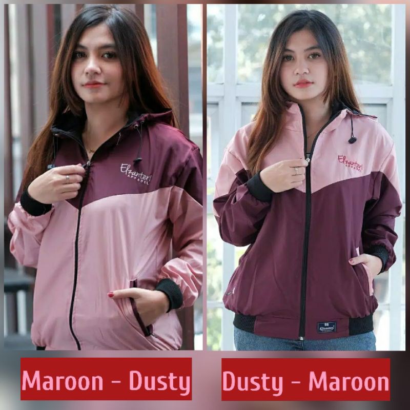 JAKET WANITA PARASUT ELZANTERI ORIGINAL / JAKET CEWEK TERLARIS / JAKET TERBARU-6