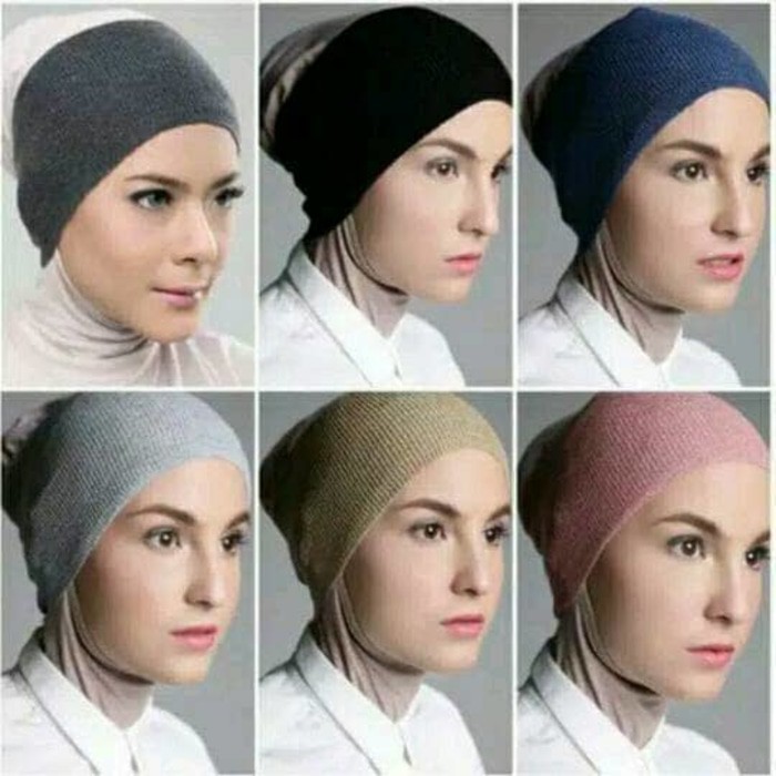 Ciput Bandana Rajut Polos - Aneka Warna