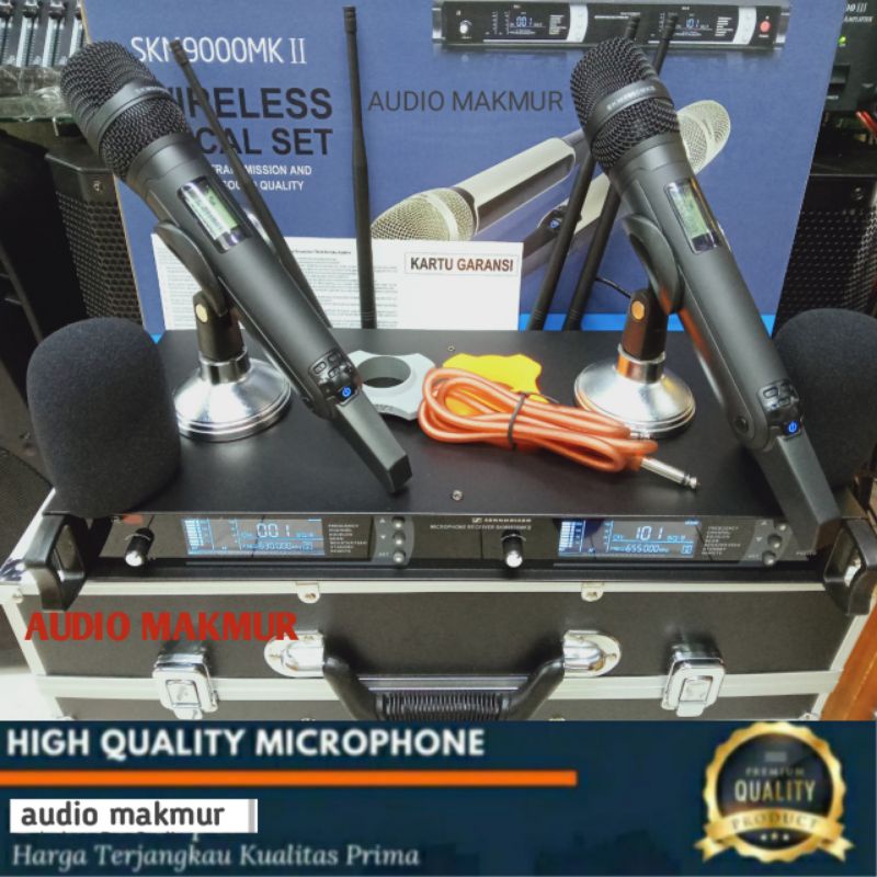 Mic Wireless Sennheiser SKM MKII 9000 free koper  / SKM9000 MKII layar putih