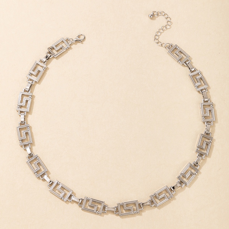 Kalung Fashion Punk Gaya Eropa Dan Amerika Untuk Perhiasan Wanita Pendek