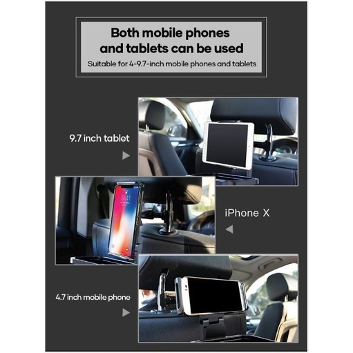 Licheers TBA-CHZ2 Car Back Phone Holder Headrest For Ipad Cellphone